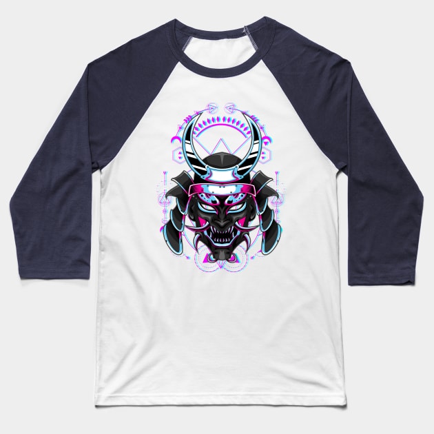 samurai mask japanese Baseball T-Shirt by SHINIGAMII